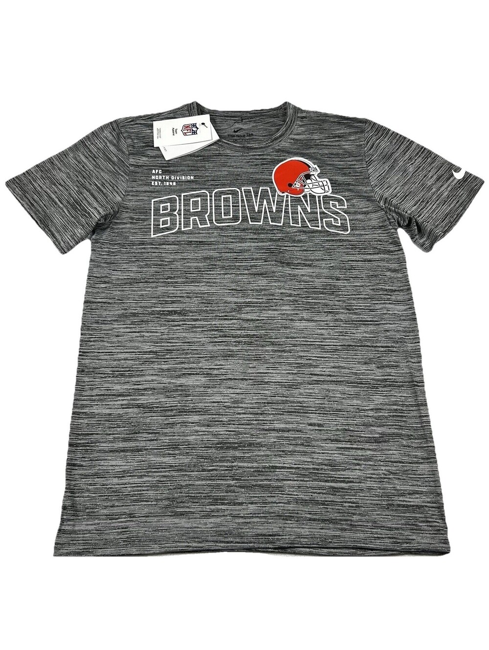 Nike Dri-Fit T-Shirt Cleveland Browns Mens Small Gray Lightweight Breathable NWT